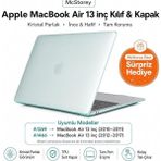 FourForce MacBook Air 13 Inç Kılıf A1369 A1466 Uyumlu Şeffaf Kristal Hard Case Sert Koruyucu Kapak Ince Hafif Çizilme Korumalı 2010-2017 Açık Yeşil