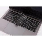 FourForce MacBook Pro Türkçe Q Klavye Koruyucu Us Ansı Düz Enter Uyumlu Silikon Keyboard Cover 13-15 Inç A1706 A1989 A2159 A1707 A1990 | Amerikan Ingilizce Klavyeyi Türkçe Q’ya Çeviren Siyah - Altın