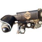 FourForce MAK99 Doğal Deri Motosiklet Vites Çorabı,bot Ayakkabı Koruyucu Vites Kılıfı,shifter Shoes Protector, Motosiklet Deri Aksesuar (Large)