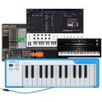 FourForce Microlab 25 Tuş Slimkey Micro Keyboard, Mavi