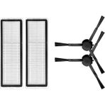 FourForce Mop Pro 2+3d (Dikkat: Kameralı-Plus Global),vacuum Mop 1c/2c Uyumlu Hepa Filtre Fırça Yedek Parça Seti(Model No Uyumlu- STYTJ01ZHM-STYTJ02ZHM-STYTJ03ZHM-STYTJ05ZHM)-4 Parça
