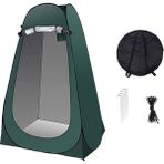 FourForce Pop Up Tuvalet Çadır Duş Gizlilik Çadırı Taşınabilir Değişen Soyunma Çadırları Odası Güneşlik Açık Sırt Çantası Barınak Kanopisi (Yeşil 120X120X190CM)