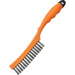 FourForce Profesyonel Tel Fırça, Ergonomik Saplı, Çelik Tel, Metal Yüzey Temizleyici, Pas Sökücü, Boya Vernik Kazıyıcı, El Tipi Temizlik Aleti, Yapı ve Hırdavat Kullanımına Uygun, Dayanıklı Fırça