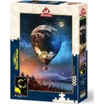 FourForce Puzzle Ay'a Yolculuk 1000 Parça Neon Puzzle