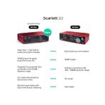 FourForce Scarlett 2i2 Gen 4 Ses Kartı: Kayıt, Şarkı Yazma, Yayın ve Podcasting Için USB Audio Arayüzü, Stüdyo Kalitesinde Kayıt ve Kayıt Yapmanız Için Gerekli Tüm Yazılımlar