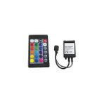 FourForce Şerit LED Kontrol Cihazları - Bluetooth, Sese ve Müziğe Duyarlı, 24 Tuşlu - 6 Amper, 10 Metreye Kadar Rgb Şerit LED Çalıştırır (1, 6 Amper 24 Tuşlu)