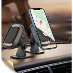 FourForce Telefon Tutucu, Araç Içi Telefon Tutucu Masaüstü Telefon Tutucu Telefon Standı 360 Derece Döenebilen Araç Telefon Tutucusu, Konsola Sabitlenebilir Stand ve Tutucu 052