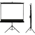 FourForce Tx-18 180X180CM Tripod Ayaklı Taşınabilir Projeksiyon Perdesi, Siyah