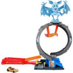 FourForce Wheels Bat Döngü Saldırı Oyun Seti Hot Wheels Bat Döngü Saldırı Oyun Seti ve 1:64 Ölçekli Oyuncak Araba HTN78