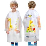 Fouyada Çocuklar yağmurluklar kızlar su birikintisi takım elbise çocuklar erkek Hoodie yağmur panço su geçirmez yağmur ceketler şeffaf yağmurluk sırt çantası pozisyonu ile, T, 13-14 Years