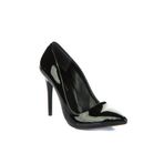 Fox Shoes 8922151908 Siyah Rugan Topuklu Ayakkabı