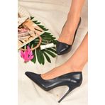 Fox Shoes 8922151909 Lacivert Kadın Topuklu Ayakkabı