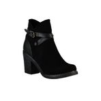 Fox Shoes A674150702 Siyah Süet Kadın Bot