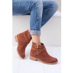 Fox Shoes A726191002 Taba Süet Kadın Bot