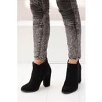 Fox Shoes A922640802 Siyah Süet Kadın Bot
