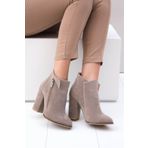 Fox Shoes A922640802 Vizon Süet Kadın Bot