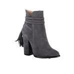 Fox Shoes A922803902 Gri Süet Kadın Bot