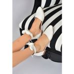 Fox Shoes Beyaz Kadın Babet 6836