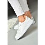Fox Shoes Beyaz Kadın Deri Sneaker 11700