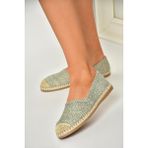 Fox Shoes D280250017 Gri Hasır Günlük Kadın Ayakkabı