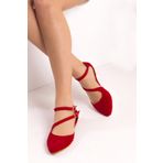 Fox Shoes D726016902 Kırmızı Kadın Babet