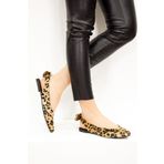 Fox Shoes D726495302 Leopar Kadın Babet