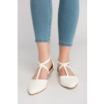 Fox Shoes D726537309 Beyaz Kadın Babet