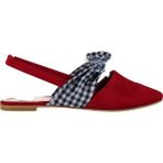 Fox Shoes D726603002 Kırmızı Lacivert Kadın Babet
