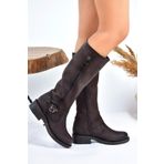 Fox Shoes E674270509 Kahverengi Kadın Çizme