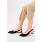 Fox Shoes H726324002 Siyah Ten Kadın Babet