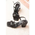Fox Shoes H922741009 Siyah Kadın Topuklu Ayakkabı