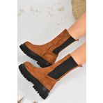 Fox Shoes J267063102 Bej Süet Kadın Bot