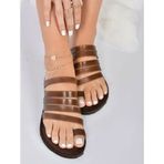 Fox Shoes K374680203 Taba Hakiki Deri Kadın Sandalet