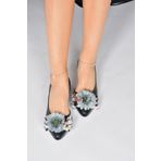 Fox Shoes K726816009 Siyah Kadın Babet