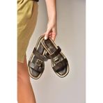 Fox Shoes Kadın Toka Detaylı Suni Deri Terlik, 38, Y9734472, Kahverengi-Suni Deri