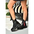 Fox Shoes L239001809 Siyah Kalın Tabanlı Kadın Bot
