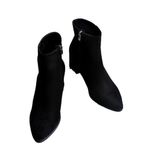Fox Shoes L251089302 Siyah Süet Kalın Topuklu Kadın Bot