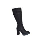 Fox Shoes L282770102 Siyah Süet Yüksek Topuklu Kadın Çizme