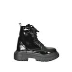Fox Shoes L380500408 Siyah Rugan Kalın Tabanlı Günlük Kadın Bot