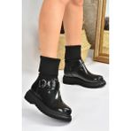 Fox Shoes L524021708 Siyah Rugan Kadın Bot