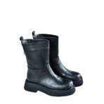 Fox Shoes L610067109 Siyah Kalın Tabanlı Günlük Kadın Bot
