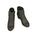 Fox Shoes L674161502 Siyah Süet Kalın Topuklu Kadın Bot