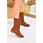Fox Shoes L726597702 Taba Süet Düz Taban Günlük Kadın Bot