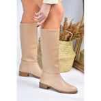 Fox Shoes L726600909 Ten Süet Düz Taban Günlük Kadın Çizme