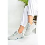 Fox Shoes M702006204 Gri Triko Kumaş Kadın Spor Ayakkabı