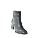 Fox Shoes N282921909 Siyah Suni Deri Kalın Topuklu Kadın Bot