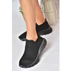 Fox Shoes P239503304 Siyah Triko Kumaş Kadın Spor Ayakkabı Sneakers