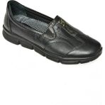 Fox Shoes P555190403 Siyah Deri Comfort Ortopedik Taban Kadın Ayakkabı