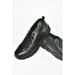 Fox Shoes P555191203 Siyah Deri Comfort Ortopedik Taban Kadın Ayakkabı