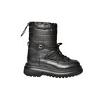 fox SHOES R312102404 Siyah Paraşüt Kumaş Kadın Bot, Siyah-Kumaş, 40